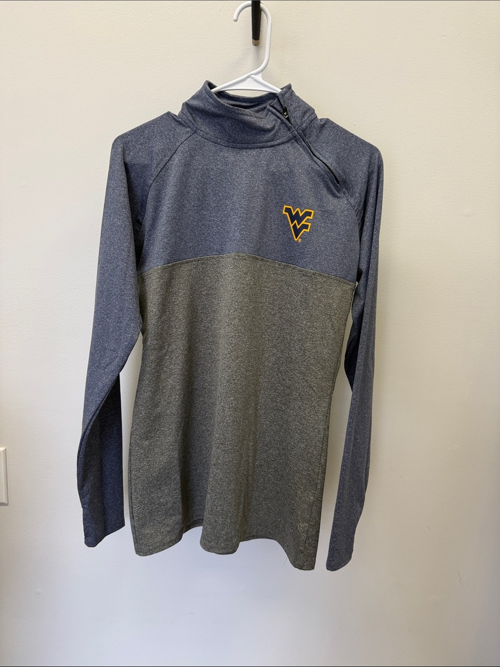 Women’s WVU Navy & Gray Quarter-Zip Pullover